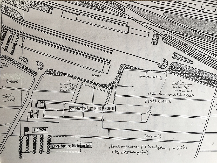 Plan für eine Halle auf Gelände von Lindenhain